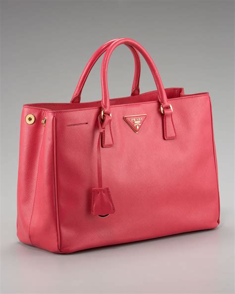 prada saffiano pink tote